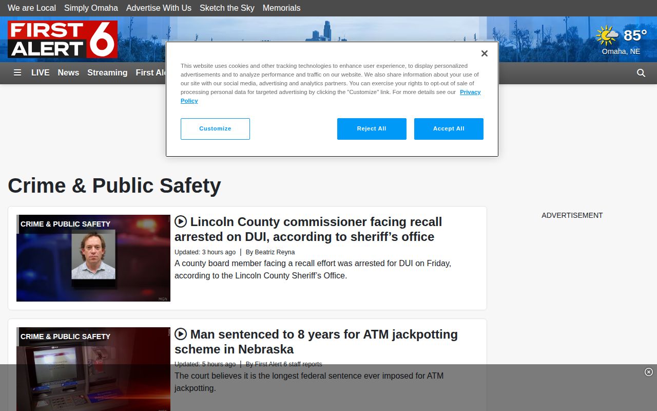 WOWT regional Pottawattamie County crime news coverage